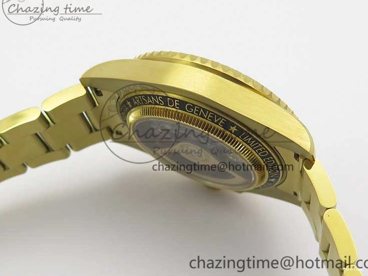 MiroTime 0214 Popular Andrea Pirlo Project Skeleton Submariner YG VRF Best Edition on YG Bracelet SA 2981